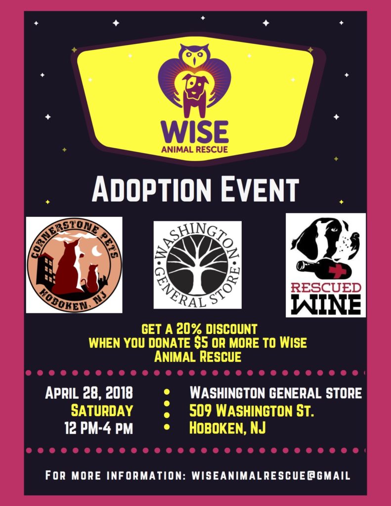 wise animal rescue adoption event