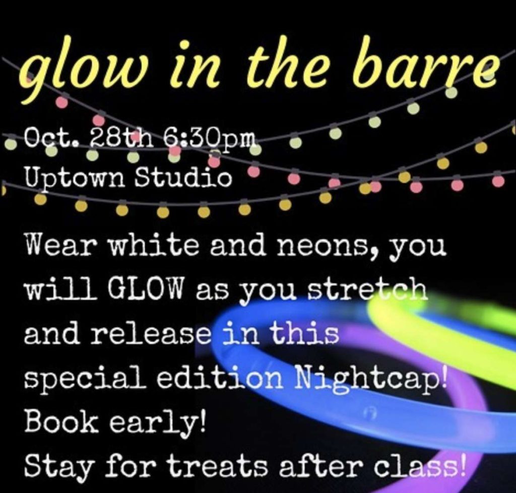 local barre glow in the barre 2018