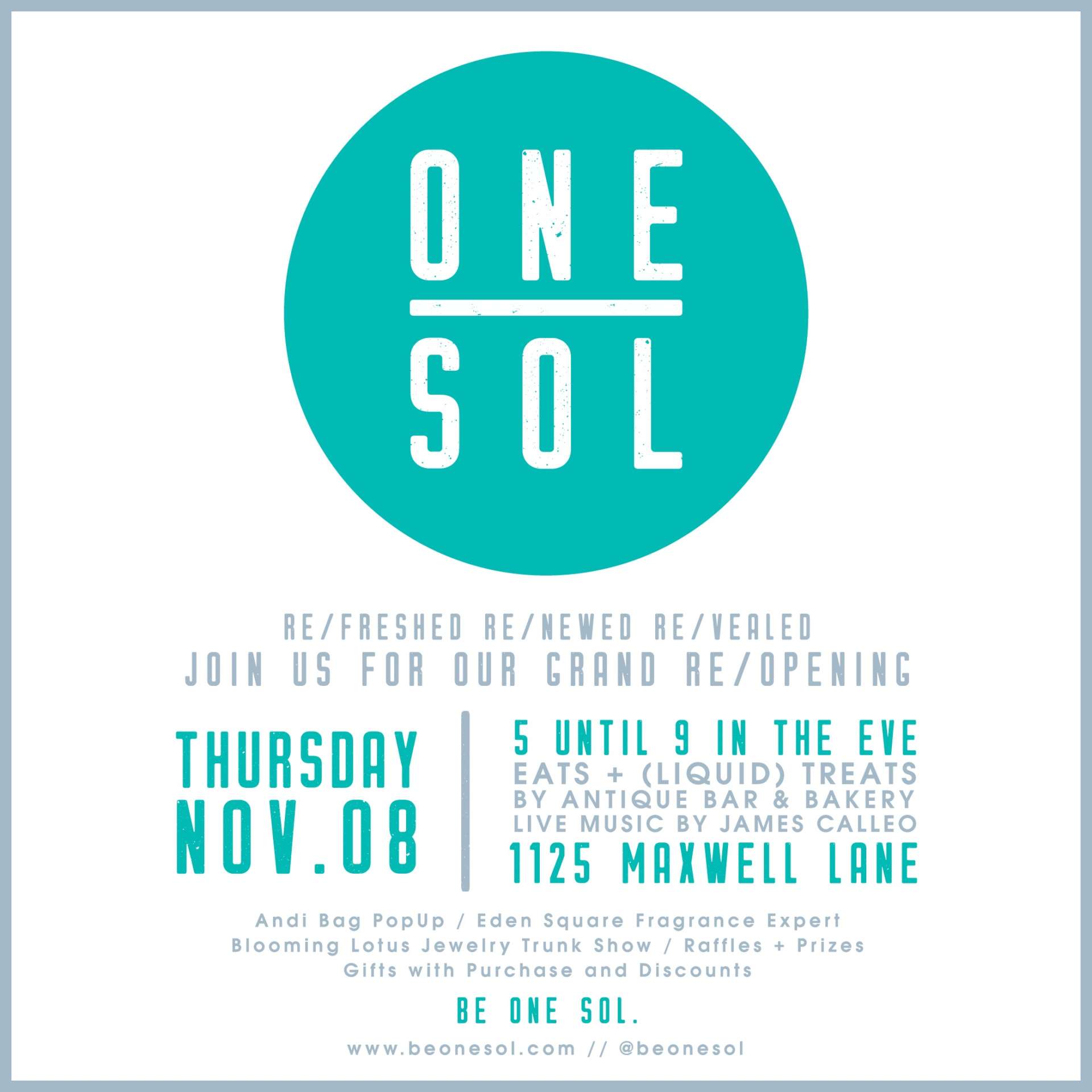 one sol reopening