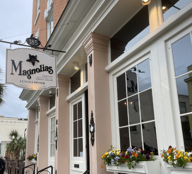 exterior of magnolias restaurant in charleston S C