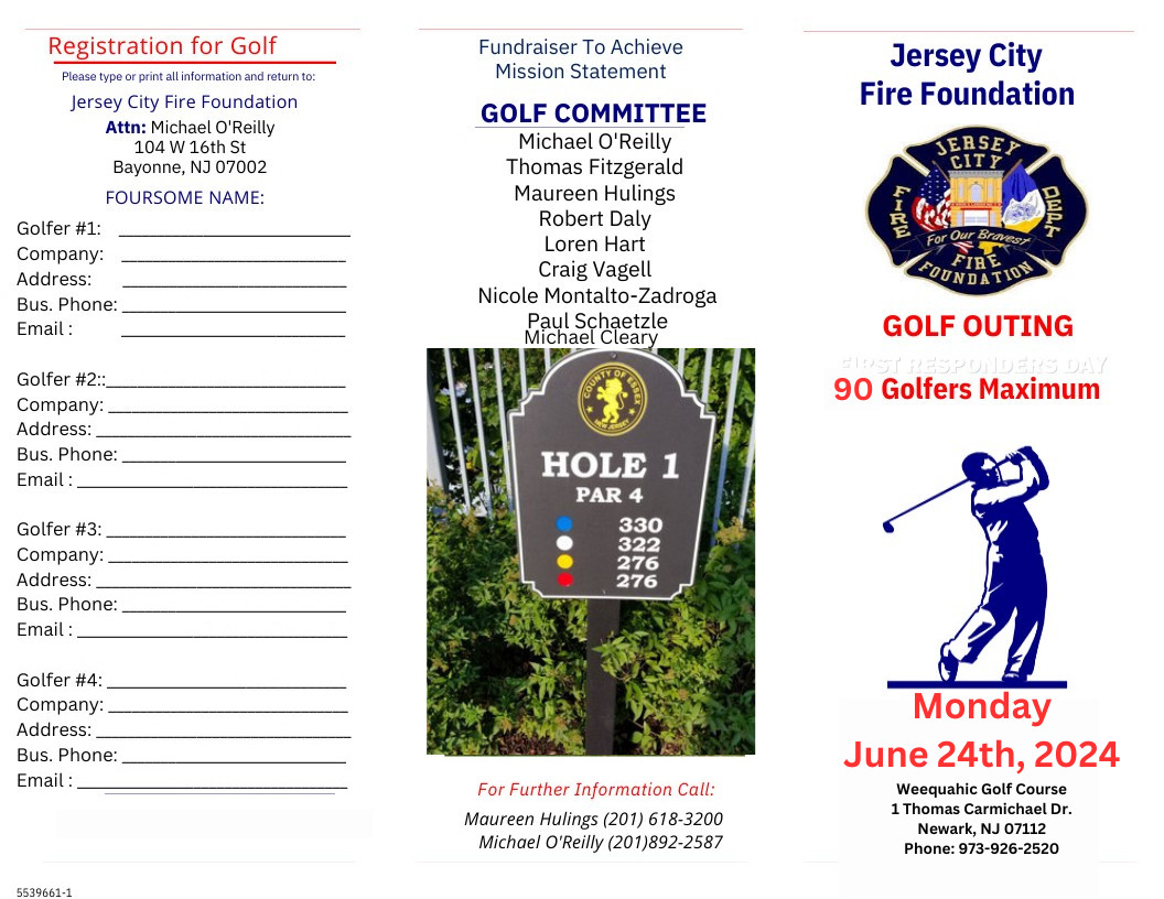 Jersey City Fire Foundation Golf Outing