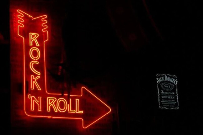 rock n roll sign photo