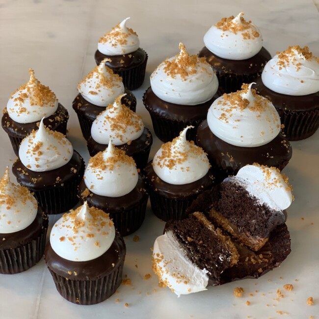 Sweet s'mores cupcakes in Hoboken