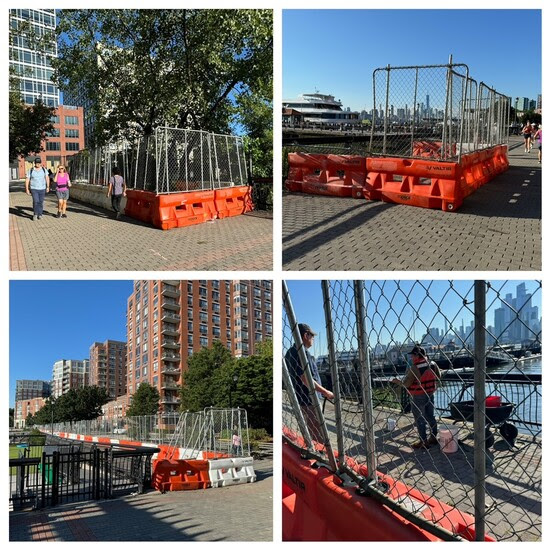 waterfront barricades hoboken