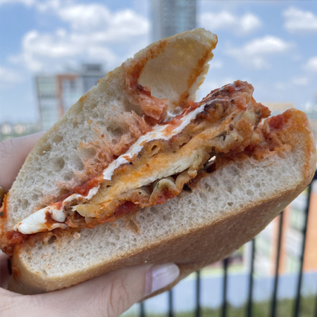 Tino's chicken parm sub