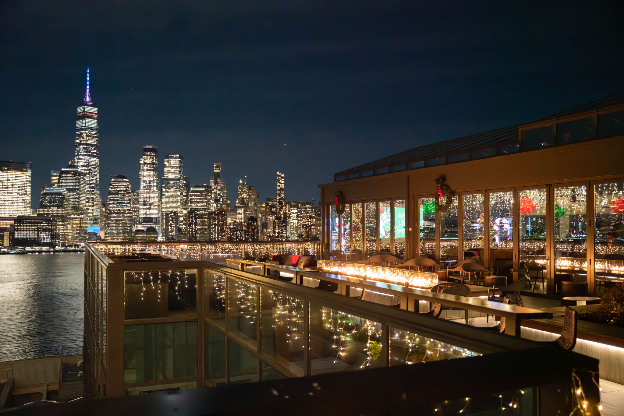 rooftop exchange place movie night