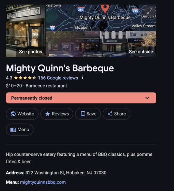 mighty quinns closure